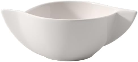 Villeroy & Boch New Wave Cream Soup Cup, 15.25 oz, Premium Porcelain, White...