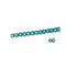Colourful Elastic Power Chain for Braces Dental Orthodontic Powerchains 3 Sizes Ortho Rubber Band(Continuous,Green 35#)...