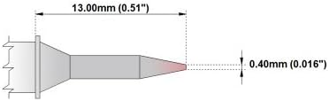 Thermaltronics H60-SBL Conical Sharp 0.4mm (0.016in) interchangeable for Hakko T31-03SBL...