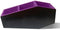 Purple Coffin Makeup Brush Holder |3-Compartment Vanity Organizer and Desk Storage for Lipstick & Eyeshadow Pen| Skincare Cosmetic Display Cases f...