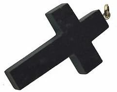 CRYSTALMIRACLE Beautiful Black Tourmaline Gemstone Single Cross Pendant crystal Healing Fashion Jewelry Men Women Gift handcrafted...