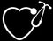Heart Stethoscope Nurse Doctor Decal Vinyl Sticker|Cars Trucks Vans Walls Laptop| White |5.5 x 4.5 in|CCI1246...