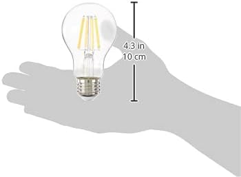 Westinghouse 5136100 6.5 Watt (60 Watt Equivalent) A19 Dimmable Clear Filament LED Light Bulb, Medium Base, 2 Pack...