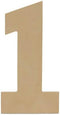 Woodpeckers Wooden Number 1 Cutouts 8" - Birch Wood - Jumbo Numbers for Wall Decor, Crafts, Parties & Home Decor - Pack of 1...