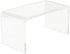 Miniature Desk Dollhouse Furniture Tea Coffee Table 1:12 Scale Miniature Clear Acrylic Table Modern Waterfall Minimalist Style Accessories Mini Re...