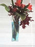 Gadjit Vinyl Window Vase Shaped Like a Flower Pot - Suctions to Windows and Mirrors, Holds Bouquet of Flower Stems and Water, Clear Flexible Vinyl...