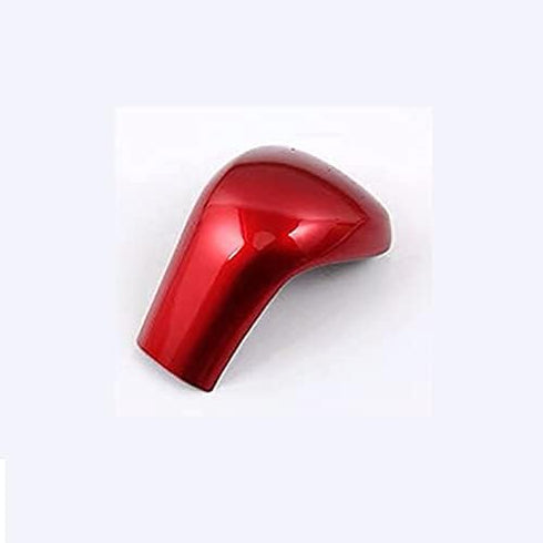 Duole Red Sport Carbon Fiber Gear Shift Knob Trim Cover Sticker Interior Accessories for Toyota Camry (2018-2021) Avalon(2019-2021) Corolla(2020-2...