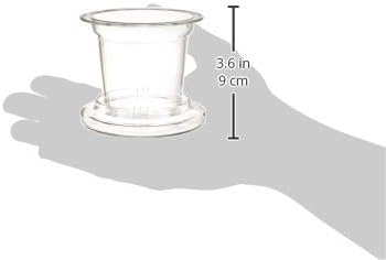 Teabloom Universal Glass Tea Infuser with Dual-Purpose Lid/Coaster – Hygienic, Non-Toxic Glass Filter for Loose Tea Leaves – Lead-Free & Cadmium-F...