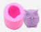 XIASA 3D Candle Silicone Mold Owl Mold, Used for Making Candle,Cake Chocolate,Hard Candy in Kitchen Accessories, Pink, 5x5x5.5cm (17-02)...