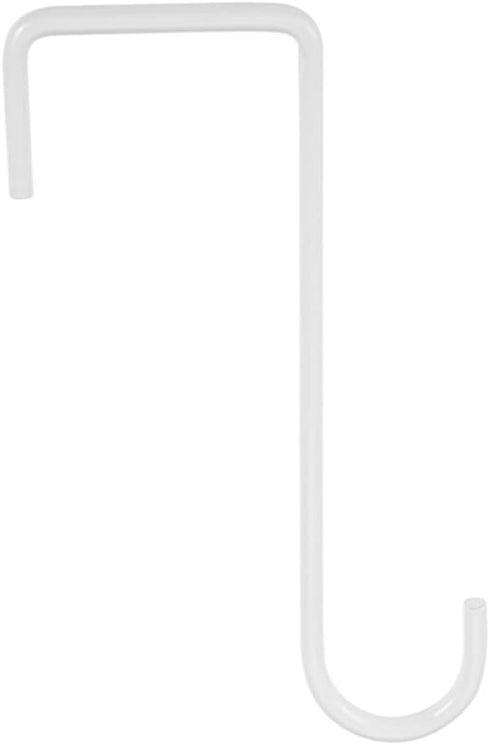 1/3 Pcs Vinyl Hook Hanger Garden Patio Fence Hook Hanging for Flower Plants Bird Feeder Light Decoration S Shape Black/White/Brown...