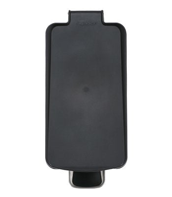 simplehuman 10 Liter / 2.6 Gallon Bathroom Slim Profile Trash Can, Brushed Stainless Steel with Plastic Lid...