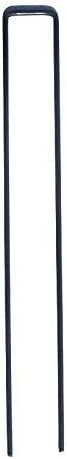 50 Pack 10x1 inch 11GA(0.12inch) Landscape Staples Garden Stakes Fence Netting Pins Ground Spikes Sod Cover Fabric Pegs Carbon Steel Black...