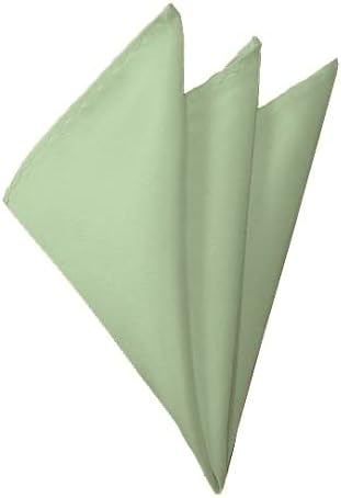 Solid Light Sage Green Color Hankerchief Pocket Square...
