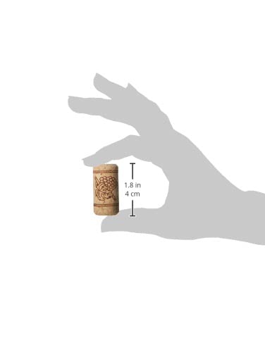 FastRack Bag of 100, #8 Straight Wine Corks for Wine Bottles | 1.73" x 0.87" (44 mm x 22 mm) Beige | Bottle Stoppers | Replacement Corks for Bottl...