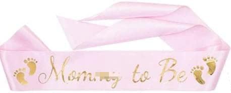 Armear Pink Baby Shower Sash for Mom To Be Sash Baby Boy Shower Decorations Daddy To Be Badge Baby Shower Decorations Girl - Gender Reveal Decorat...