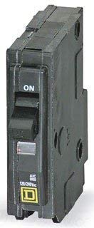 Square D QO110 Plug-On Circuit Breaker; 10 Amp, 1-Pole by Square D...