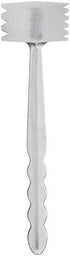 HIC Kitchen Heavyweight Meat Tenderizer Ice Cracker Marinating Prep Tool, Double Sided, Heavyweight Aluminum...