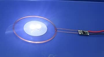 Taidacent 70mm 5V Input Long Distance Wireless LED Coil Inductive Coil Desk Living Room Bedside Lamp Wireless LED Induction Wireless Charging Modu...