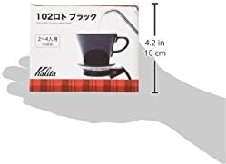 Kalita Ceramic Coffee Dripper (Black) for 2-4 Cups (#02005)...
