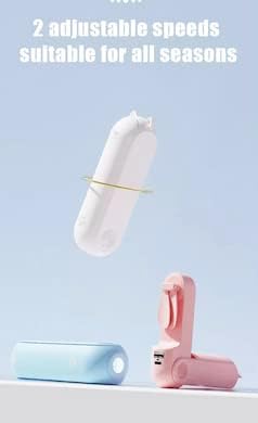 Handheld Mini Fan with Power Bank, Flashlight | For Women, Travel, Outdoor, Office, Home USB Rechargeable (Blue)......