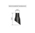 FENCE & DECK RITE Baluster connectors for ¾” OD Metal balusters. Black Polypropylene. (24)...