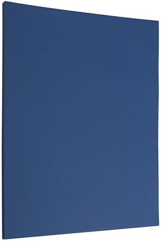 JAM PAPER Matte 28lb Paper - 8.5 x 11 - Presidental Blue - 50 Sheets/Pack...