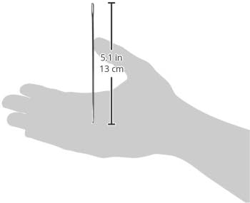 Lacis LG96 Locker Knooking Steel Needle, 5 by 2mm...