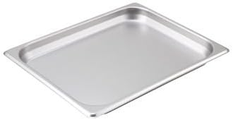 Winco SPH1 Half-Size Steam Table Pan, 1.5" Deep, Stainless - 1/2 Size Stainless Steel Pan-SPH1...