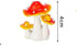 Mushroom Garden Accessories Miniatures Fairies Gnome Figures Resin Garden Mushroom House Figures Fake Pond Lawn Bridge Figurines Terrarium Ornamen...