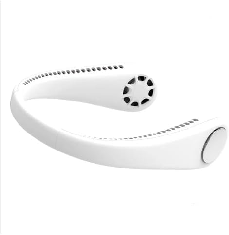 VMFInd Neck Fan Portable, Air Conditioner with Adjustable Speed, White…, Medium...