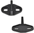 Barn Door Floor Guides, 2 Pack Sliding Door Bottom Guide Floor Mount, T Shape Track Guide Hardware, Black...