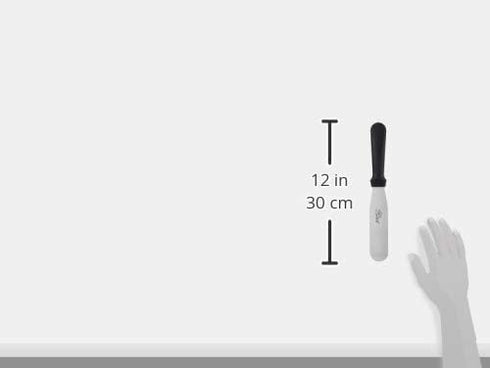 Ateco Ultra Straight Spatula with 6 by 1.5-Inch Stainless Steel Blade, Plastic Handle, Dishwasher Safe, Silver...