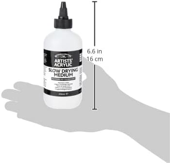 Winsor & Newton Professional Acrylic Medium, Slow Drying, 250ml (8.5-oz)...