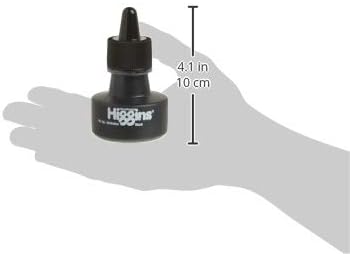 Higgins Pigmented Drawing Ink, Black, 1 Ounce Bottle (44021)...