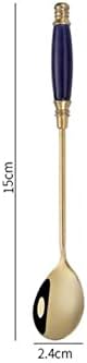 Iced Tea Spoons set, Ice Cream Spoon, Creative Ceramic Handles Cocktail Stirring Spoons, Premium Food Grade Stainless Steel(Pack of 4)...