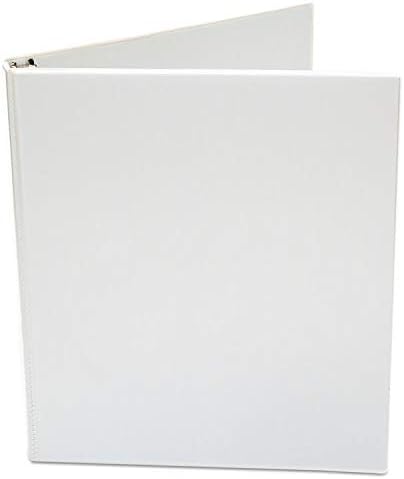 Universal Round Ring Economy Vinyl View Binder, 1/2-Inch Capacity, White (UNV20952PP)...