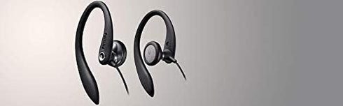 PHILIPS Headphones SHS3300BK 27mm Drivers/Open-Back Earhook 1...