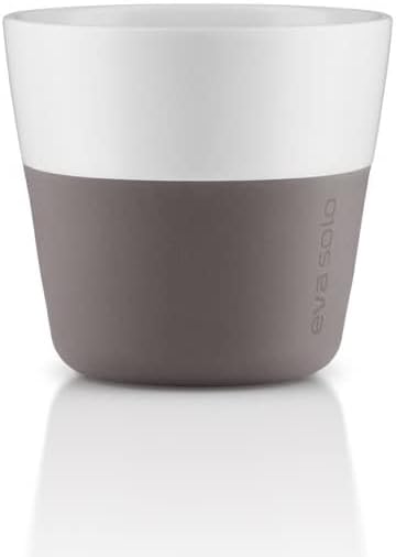 Eva Solo | 2 Lungo Tumbler Mugs | 8 oz Porcelain Coffee Cup Tumblers with Silicone-coated Grip | Dishwasher Safe | Danish Design, Functionality & ...