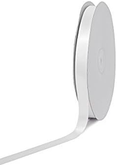 Creative Ideas PSF0508-029 Solid Satin Ribbon, 5/8" x 100 yd, White...