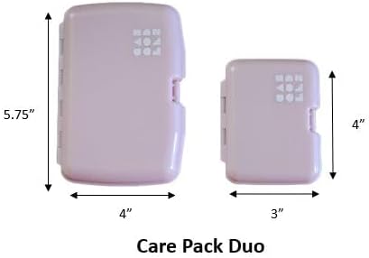 Claire's Caboodles Makeup Case Small - Duo Travel Cosmetic Purse Caboodle for Girls Organizer Storage Box Hard Cases - (Case 1-6x4x1) (Case 2-4x3x...