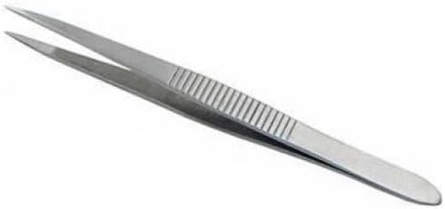 4pcs Stainless Steel Tweezers Set Multifunctional Tweezers Stone Picking Tool for Electronic Craft Jewellery Stamps Model Making Cleaning Grip DIY...