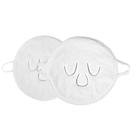 3 Holes Towel Mask Reusable Face Towel Mask Cold Hot Compress Facial Steamer Moisturizing Beauty Skin Care Spa Towels for Facial Steamer Mask for ...