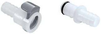 Air Hose Quick-Connect Male and Female Connectors Replacement Parts for Sleep Number Bed F-236 and M-236 (For Beds with 3/8 Inch Inside Diameter H...