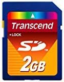 Transcend 2 GB SD Flash Memory Card (TS2GSDC) 2GB SD Memory Card, Transcend Secure Digital Memory...