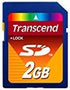 Transcend 2 GB SD Flash Memory Card (TS2GSDC) 2GB SD Memory Card, Transcend Secure Digital Memory...