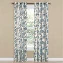 Renaissance Home Fashion Collections Etc Colette Printed Grommet Panel, 52" x 84", Jewel...