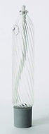 Ner Mitzvah Glass Paraffin Shabbat Candle Holder Cup and Wick – Lined Candle Shape – Fits All Standard Candlesticks - Use with All Lamp Oil - No M...