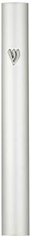 A&S Mezuzot Alumium Mezuzah Case in Silver Shin Design Weatherproof Door Mezuza Judaica Art for Home Blessing (Silver, 5 Inches)...