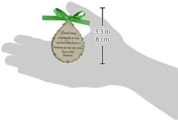 Cathedral Art CO519 Death Leaves a Heartache Teardrop Memorial Ornament, 2-3/4-Inch...