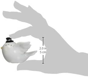 Appletree Design The Perfect Wedding Loving Birds Salt and Pepper Set, 1-7/8-Inch, 1-3/4-Inch...
